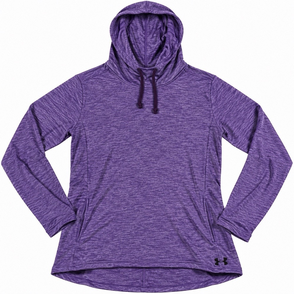 Under Armour Women's XL HeatGear Loose Purple Lightweight Hoodie Pullover
